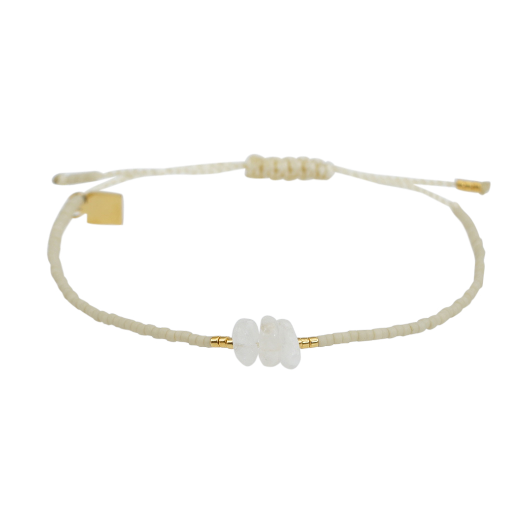 010B Miyuki fijne armband wit Maansteen Presents and Pearls Pull