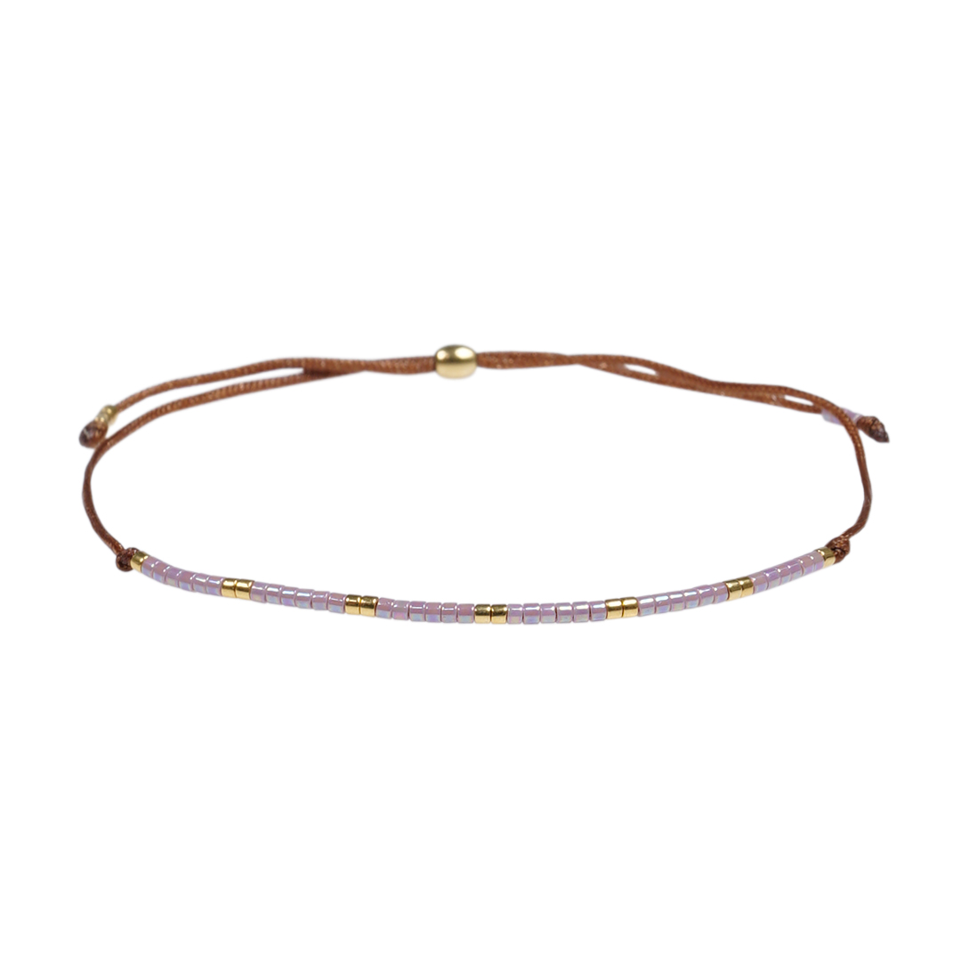 09A Miyuki fijne armband lila Presents and Pearls
