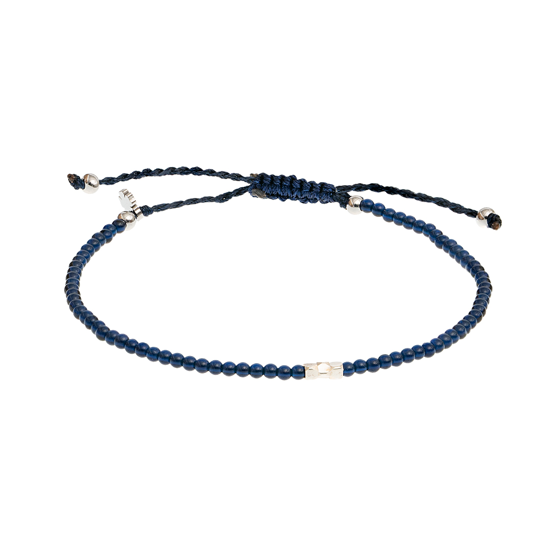 11I Edelsteen fijne armband blauw Spinel Pull Presents and Pearls