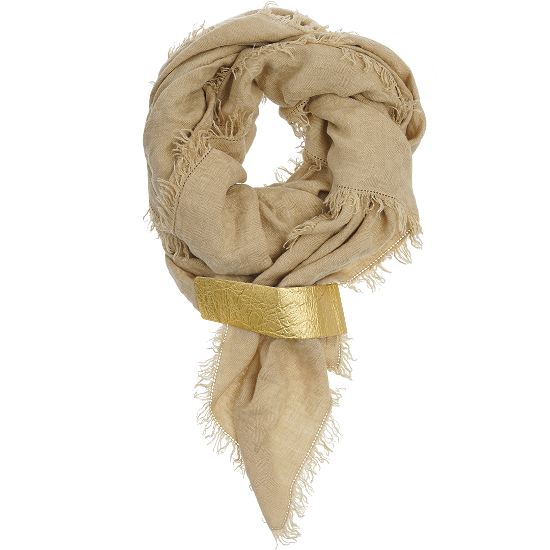 278 Dress2Kill sjaal 37 Soft Camel Gold Vegan