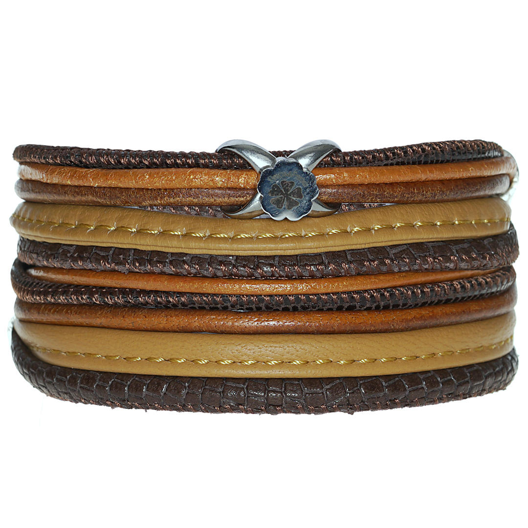 280 Moesss Floral 202 Camel Cognac Bracelet