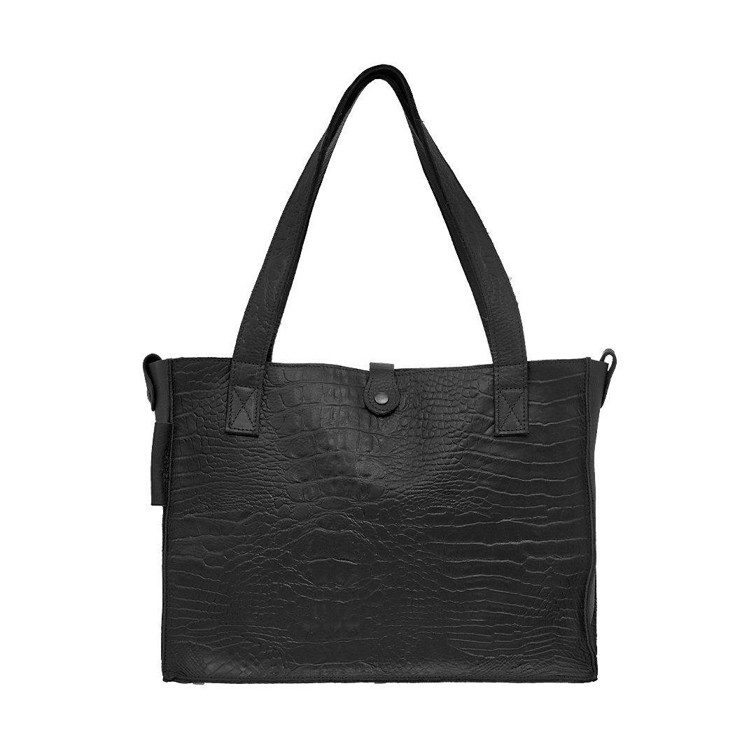 366 01 leren dames tas Duo zwart New Look Tasss 11