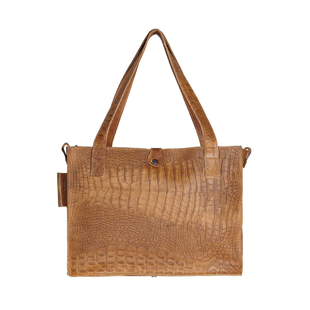 366 03 leren dames tas Duo cognac New Look Tasss 11