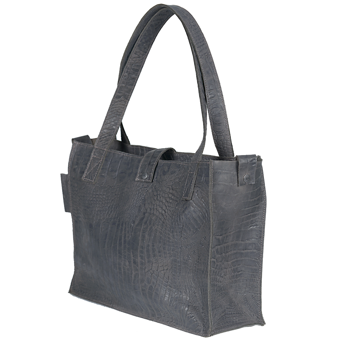 366 15 leren dames tas Duo donker grijs New Look Tasss 11