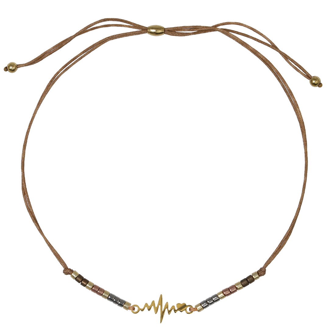 3A Delicate Heartbeat Gold Pull