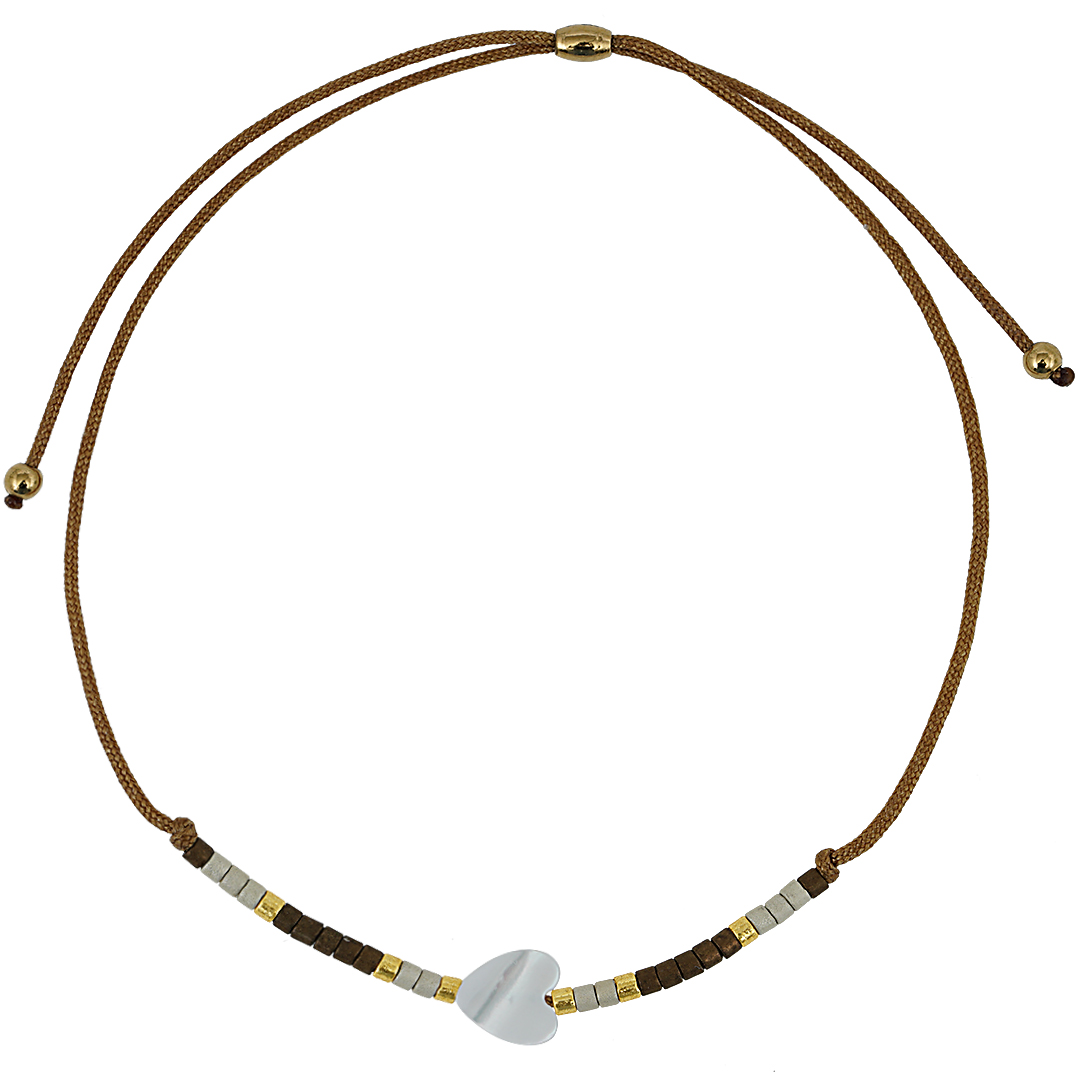 3G Miyuki goud fijne armband bruin Presents and Pearls