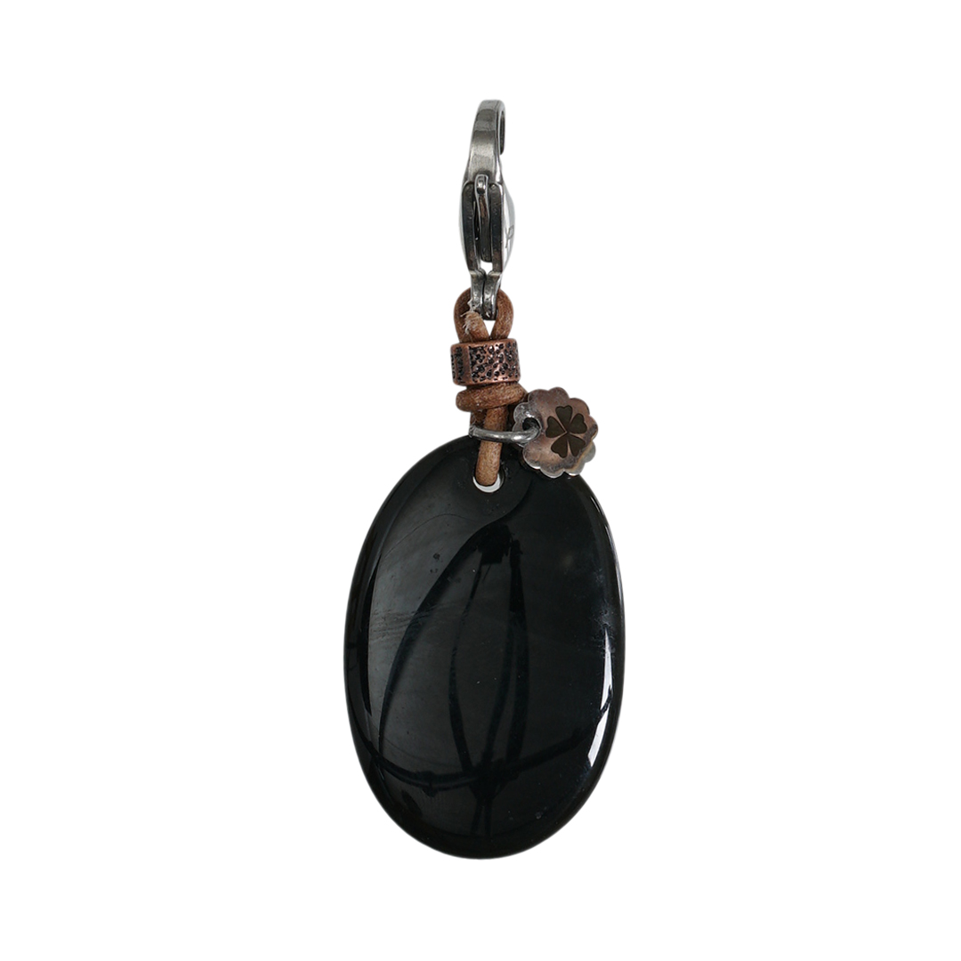 680 01C Edelsteen bedel zwart Onyx Saya Mala