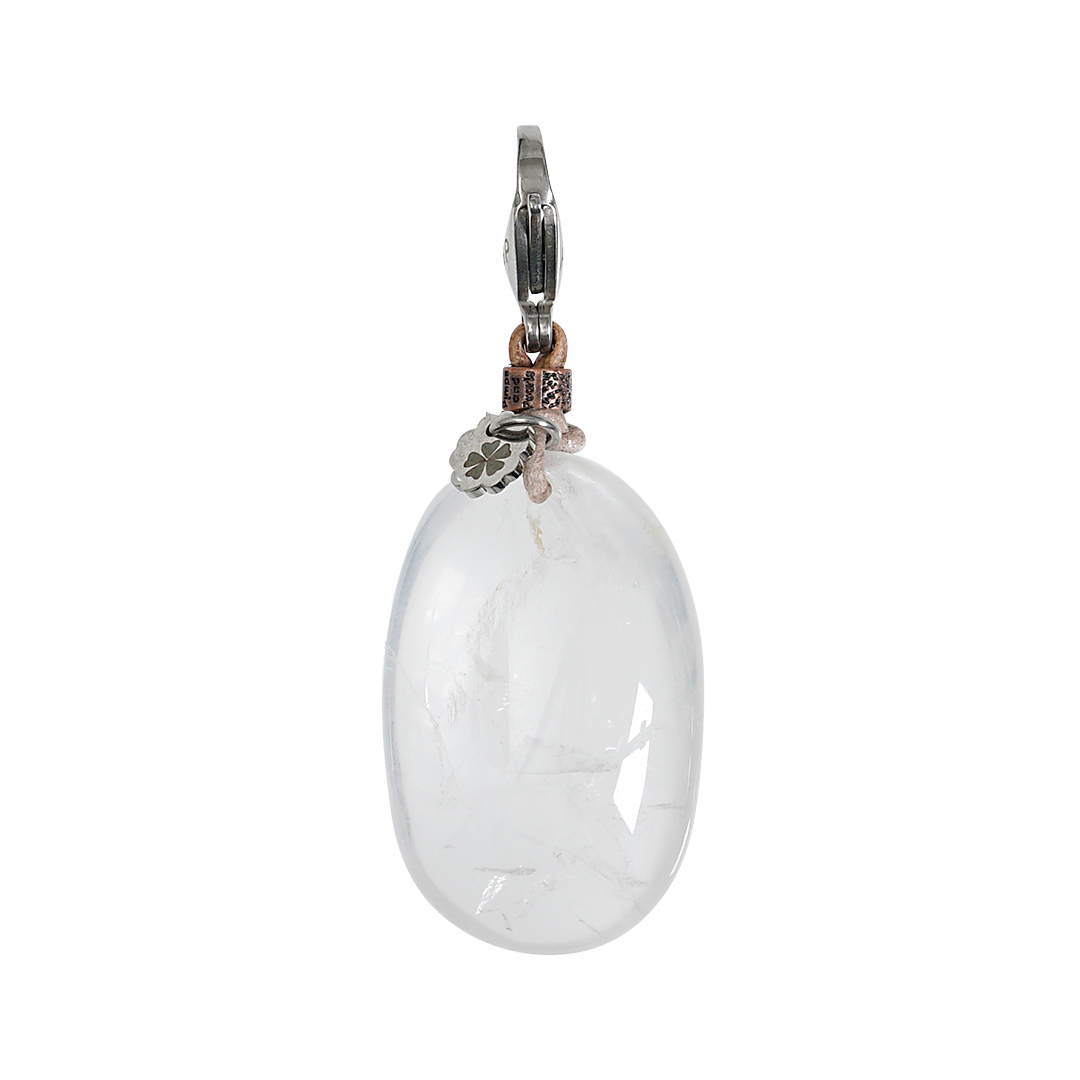 680 30B Edelsteen bedel wit Bergkristal Saya Mala
