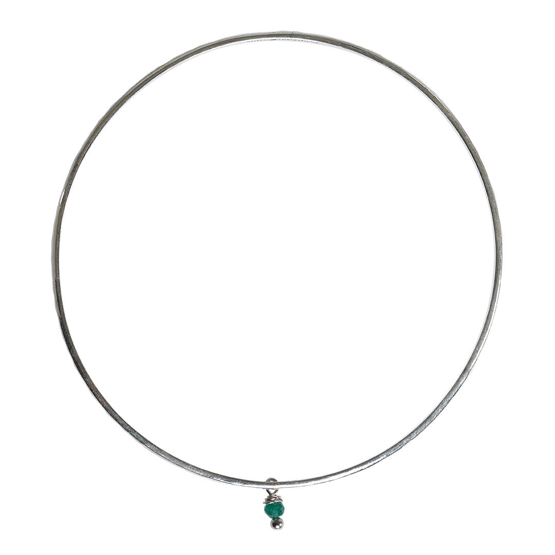692 Birthstones 05 Silver Bracelet Emerald May