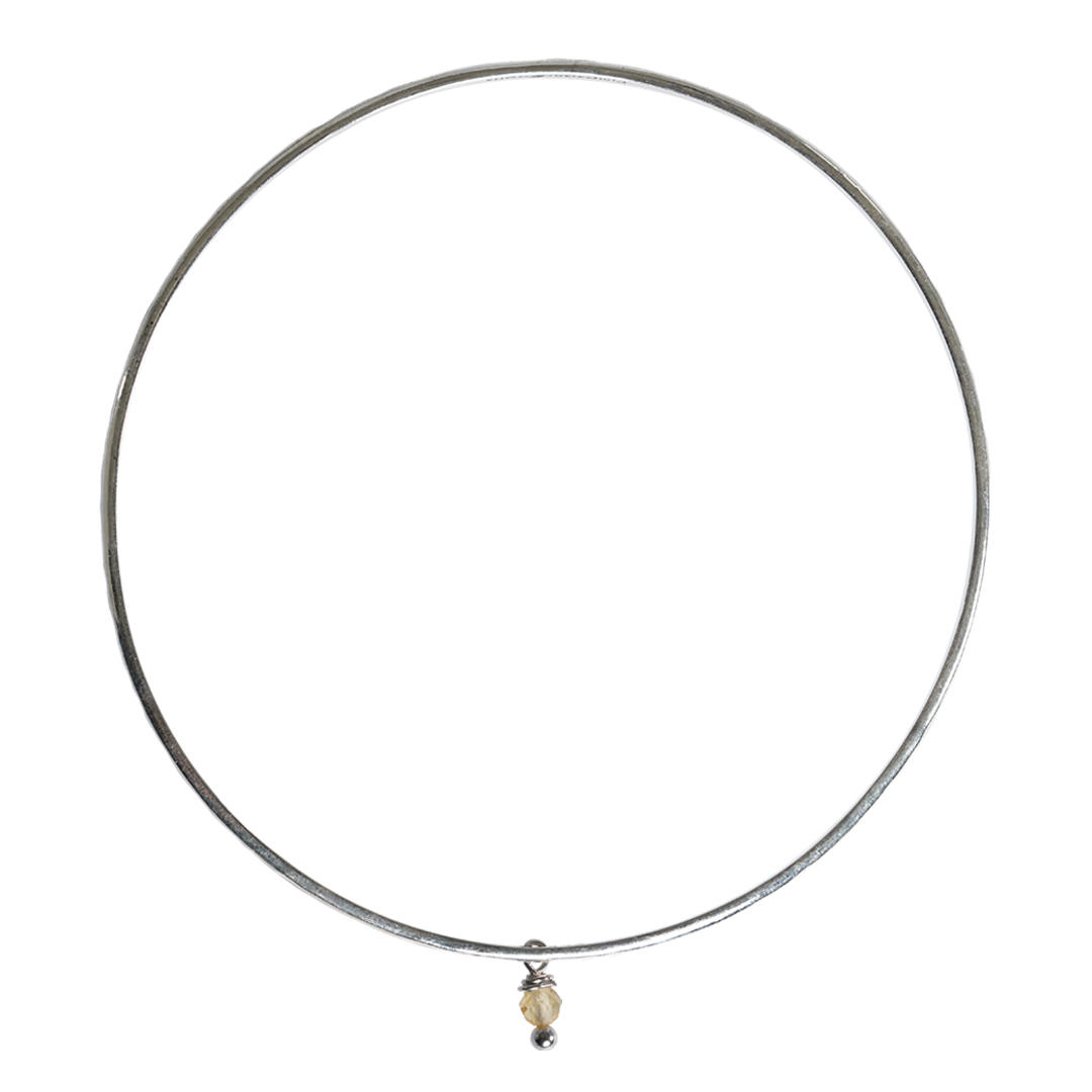 692 Birthstones 11 Silver Bracelet Citrine November