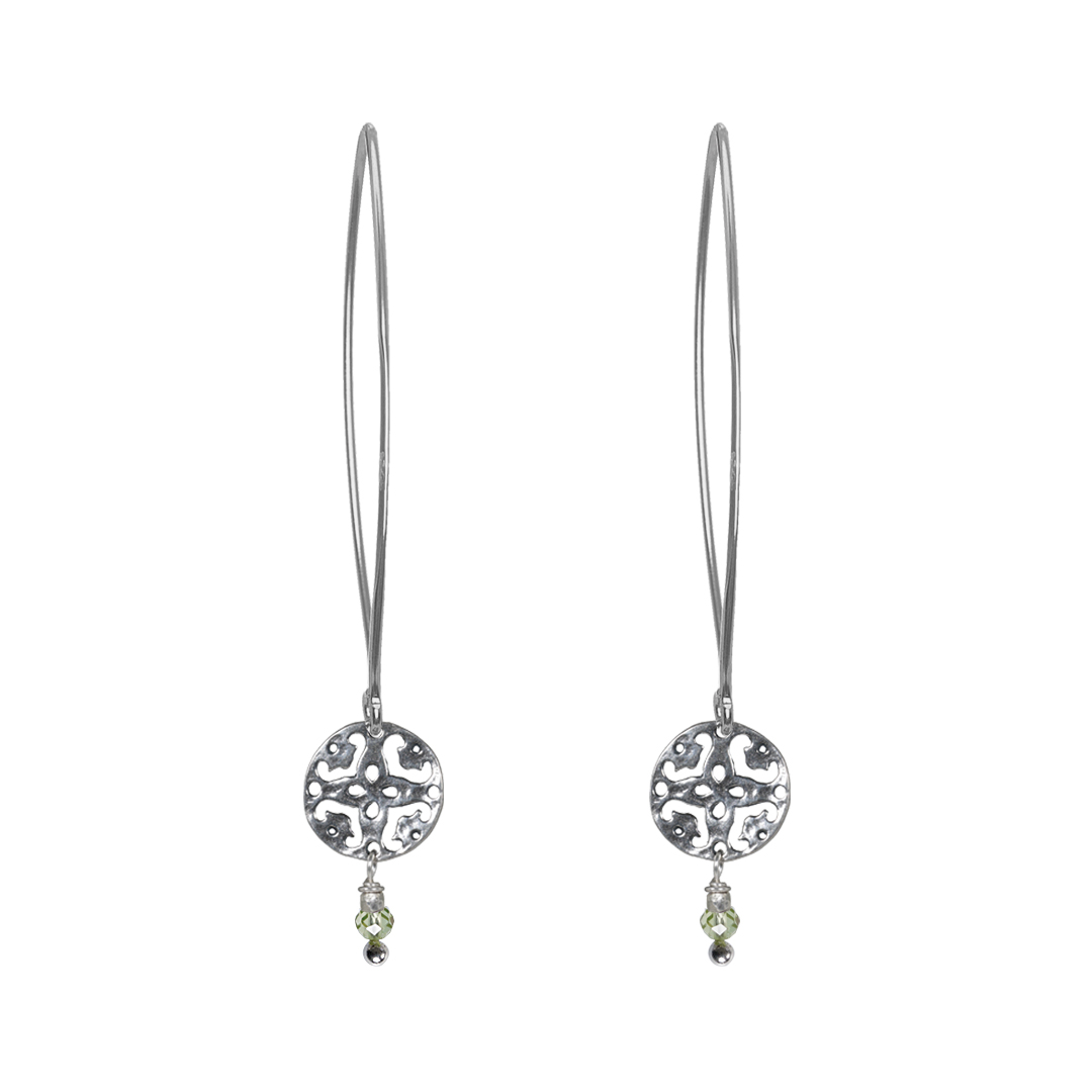698 Birthstones Ear Hook 08 Peridot August