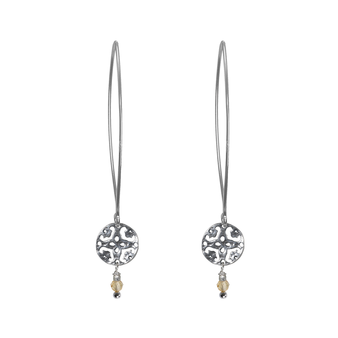 698 Birthstones Ear Hook 11 Citrine November