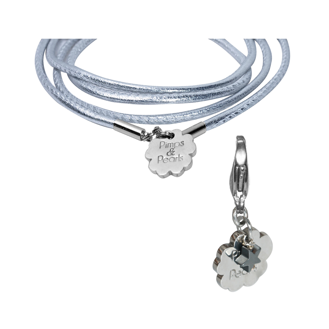 706 14 Ketting Liefgebaar zilver Hematiet kracht