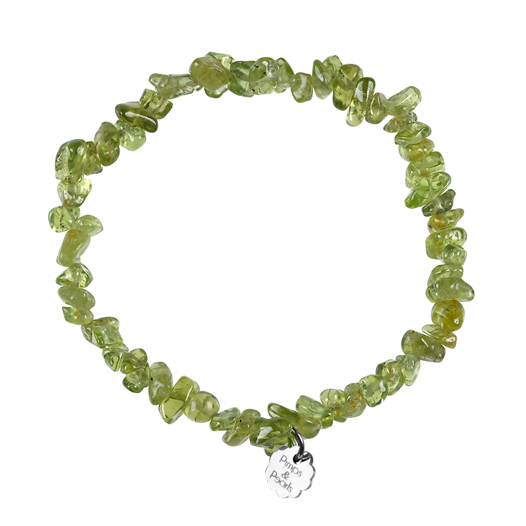 744 Birthstone Bracelet Rocks 08 Peridot August