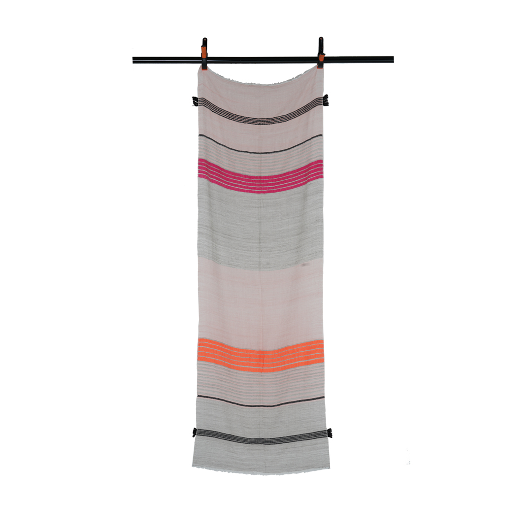 752 Pasha Scarf 03 Sand Mandarin Pink