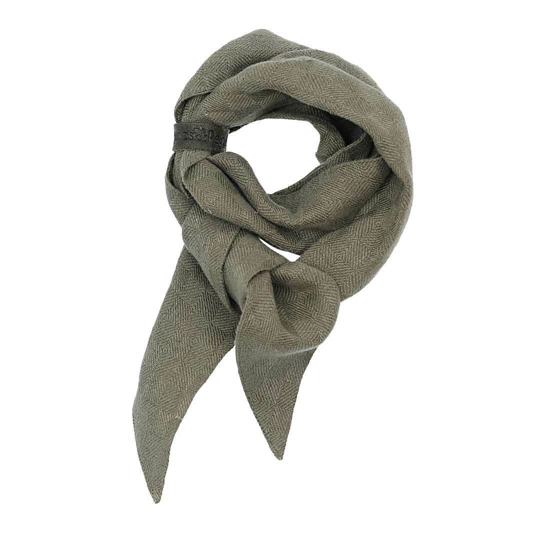 802 03 Linnen Bandana Olive Green Dress2Kill