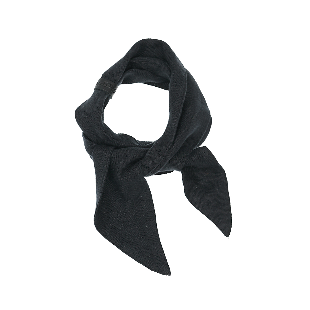 802 42 Linnen Bandana mat zwart Dress2Kill