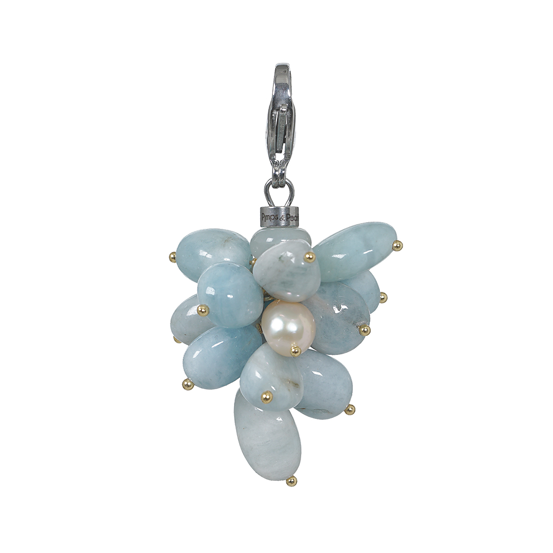 824 06 Edelsteen bedel Aquamarijn blauw zilver Join Us