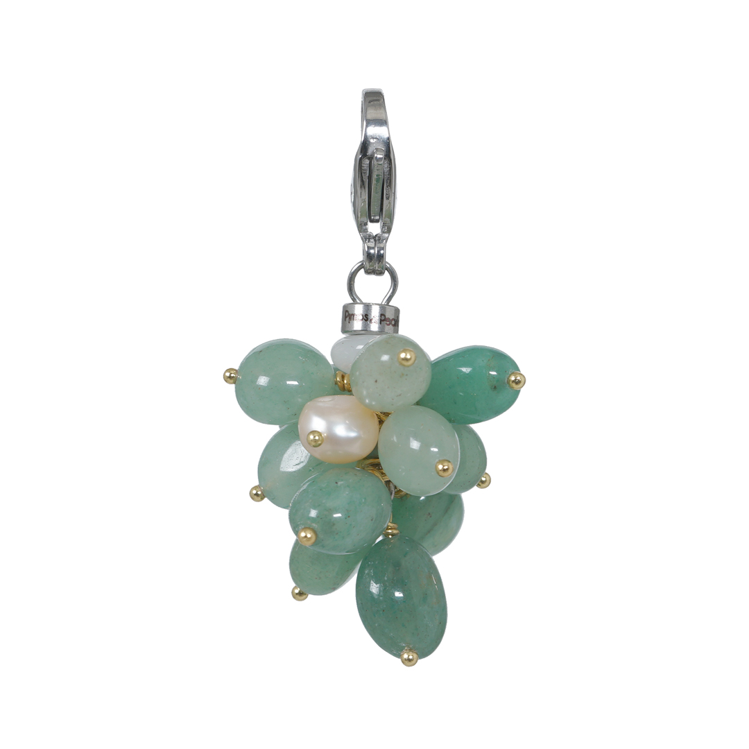 824 19 Edelsteen bedel Aventurijn groen zilver Join Us
