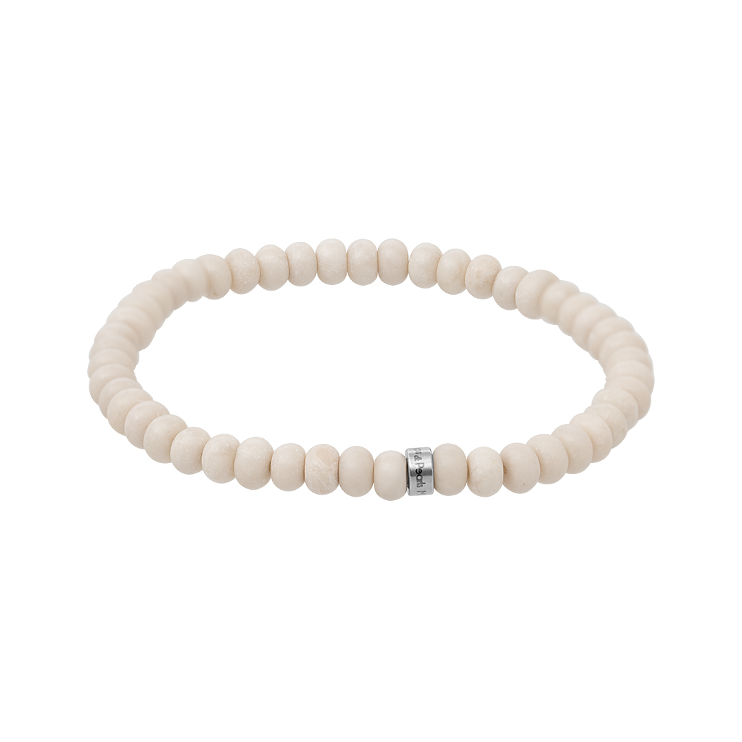 874 23 Edelsteen heren armband beige Riverstone Hero