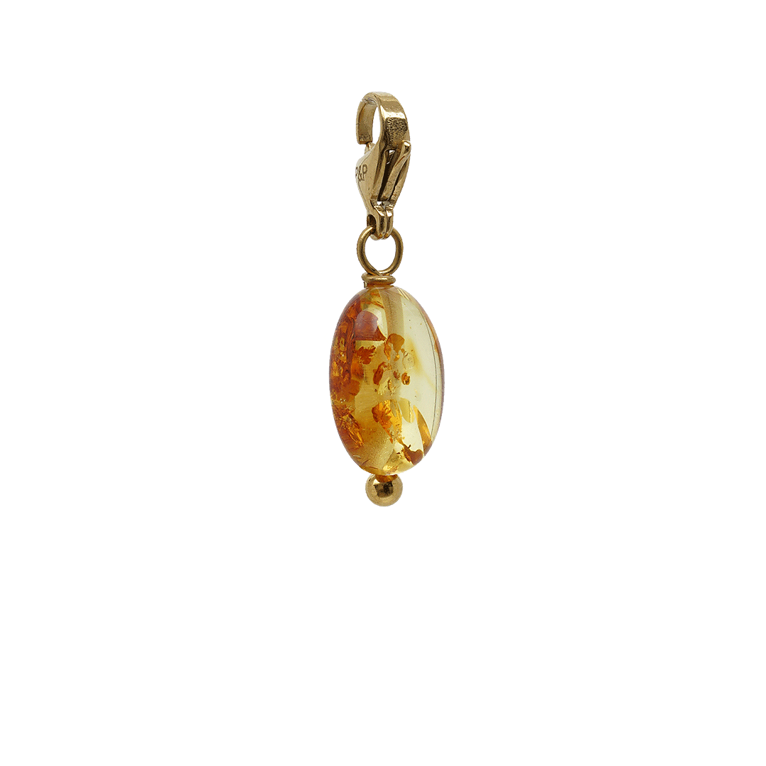 Amber hanger geel goud 1002 42G