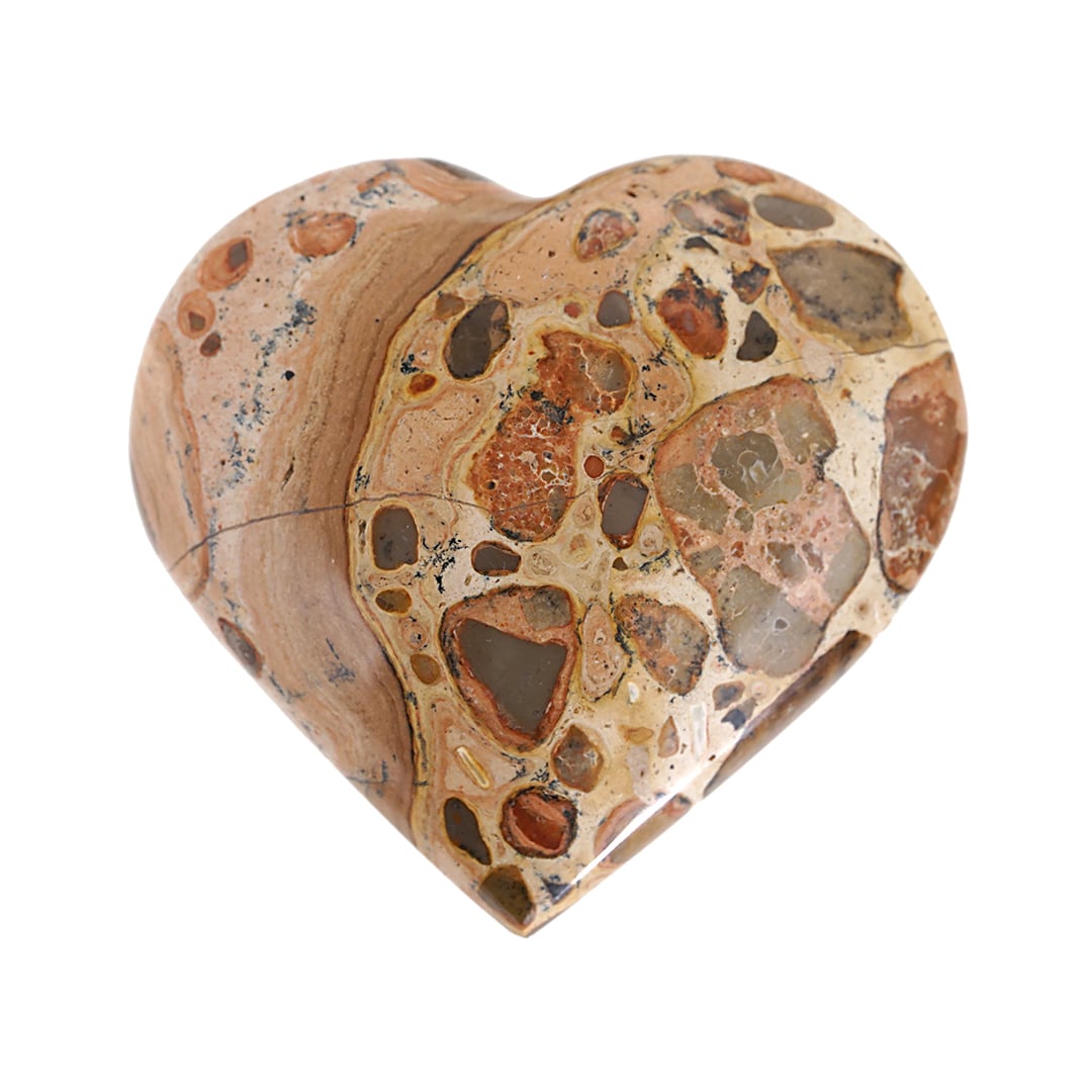 Edelsteen Kalkooliet hart beige 976 03