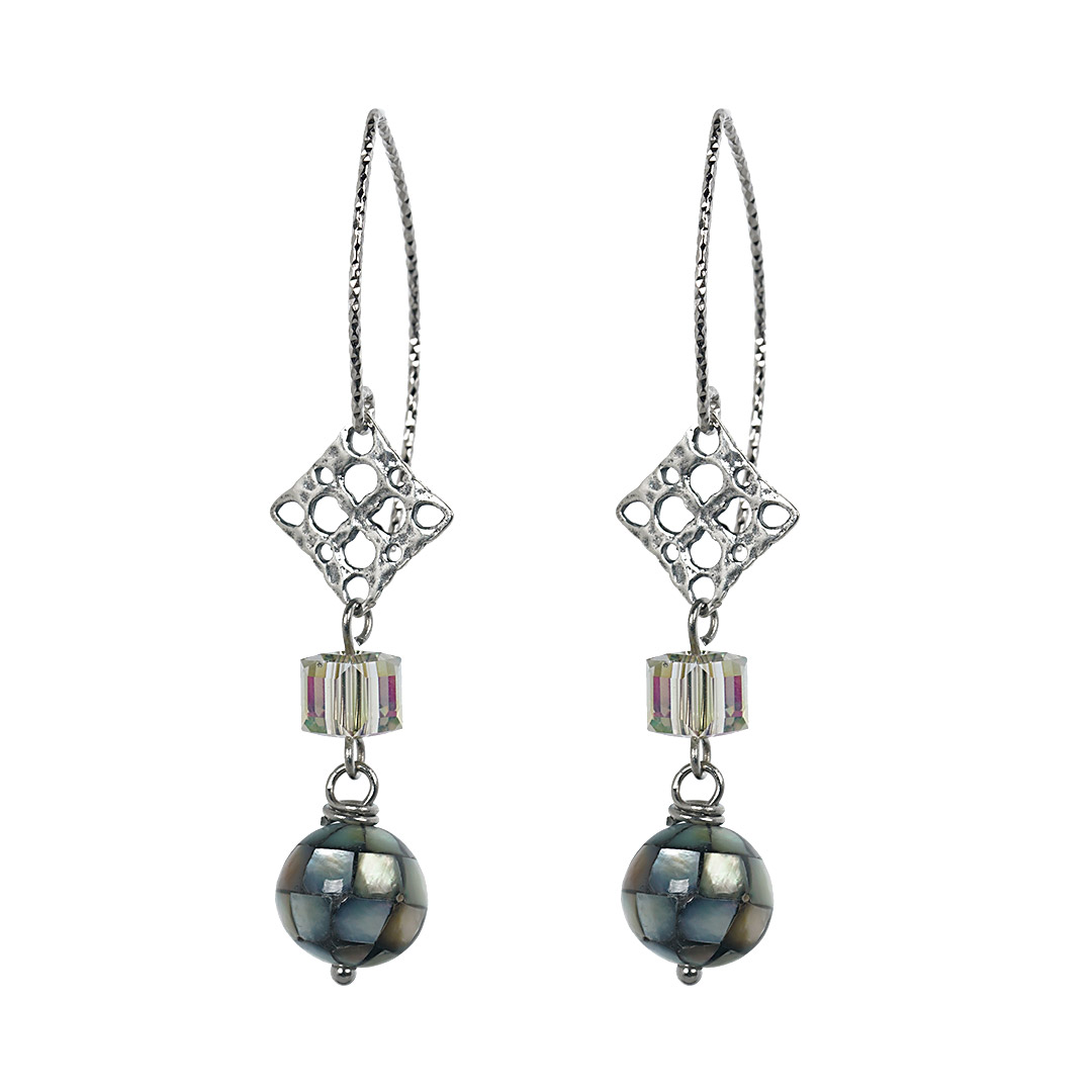 Edelsteen Oorbellen zilver Disco Fruity Pearls 742 55