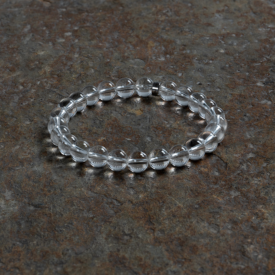 Edelsteen heren armband Bergkristal Rock 710 30