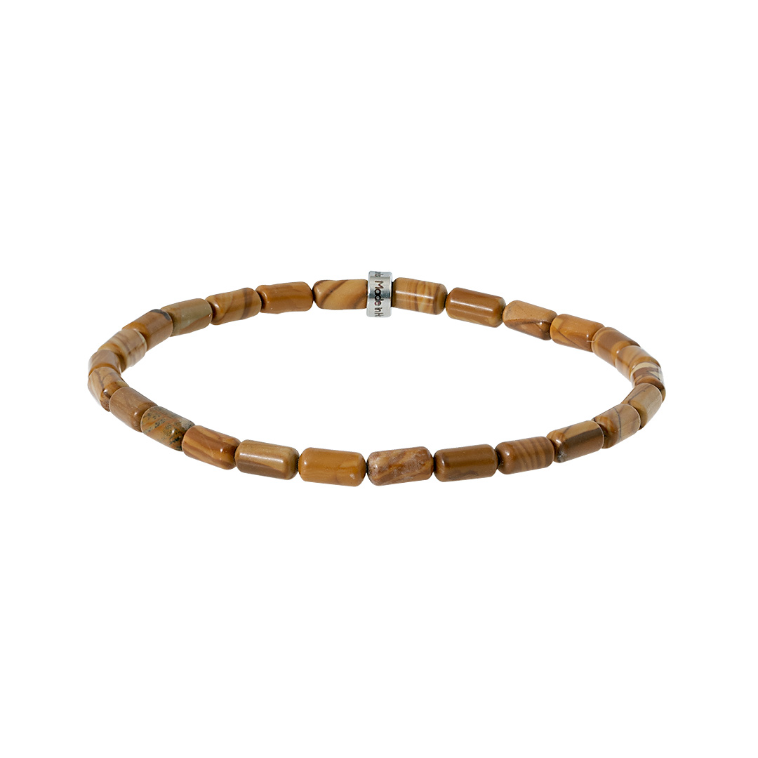 Edelsteen heren armband beige Honey Jaspis Hero 874 31