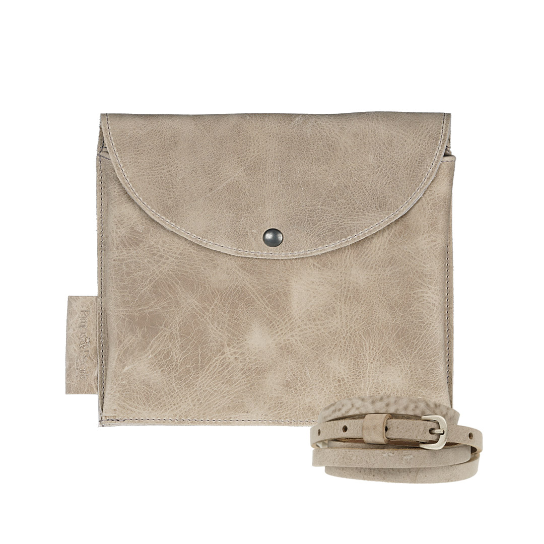 Leren dames tas clutch zand Tasss 10 320 07