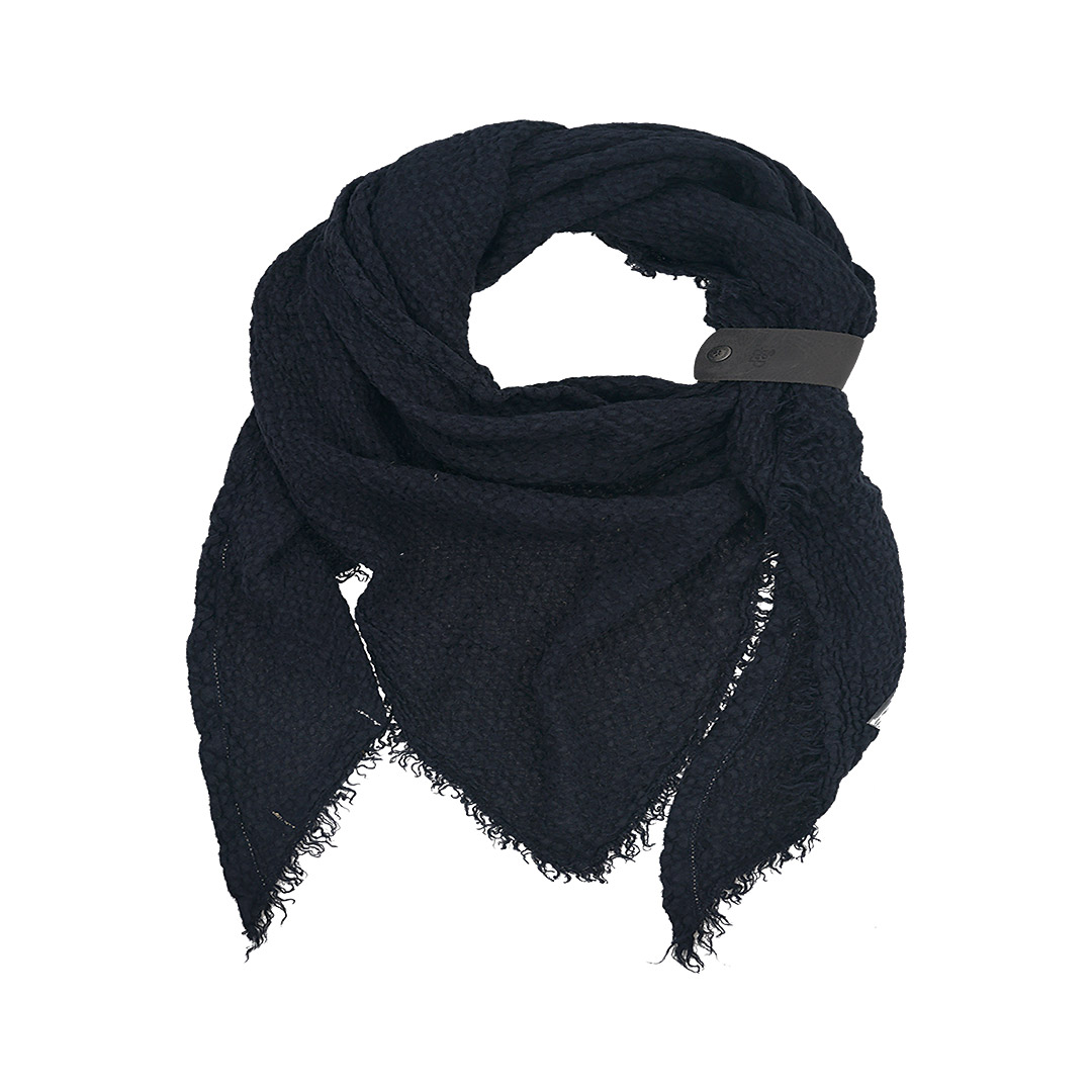 Linnen sjaal Triangle blauw Night Dress2Impress wafel 850 43