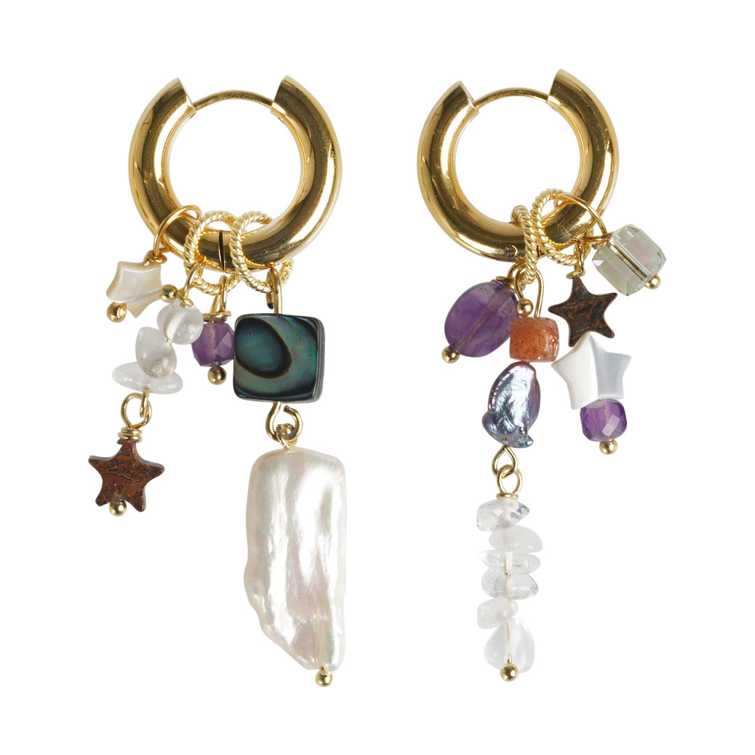 Oorbellen creool goud mix set speciaal 956 04G
