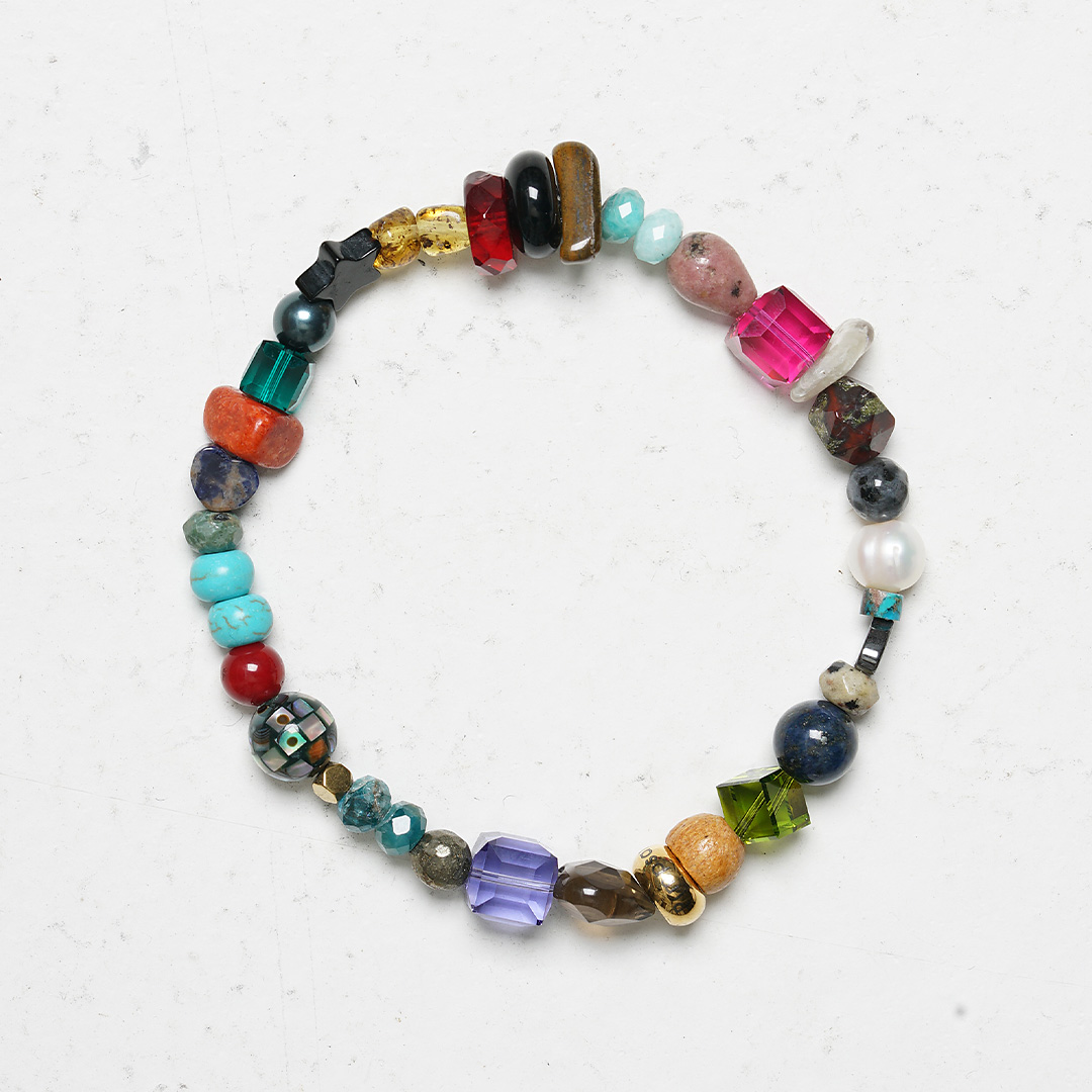 armband kleurrijk goud Enjoy Life 1100 01