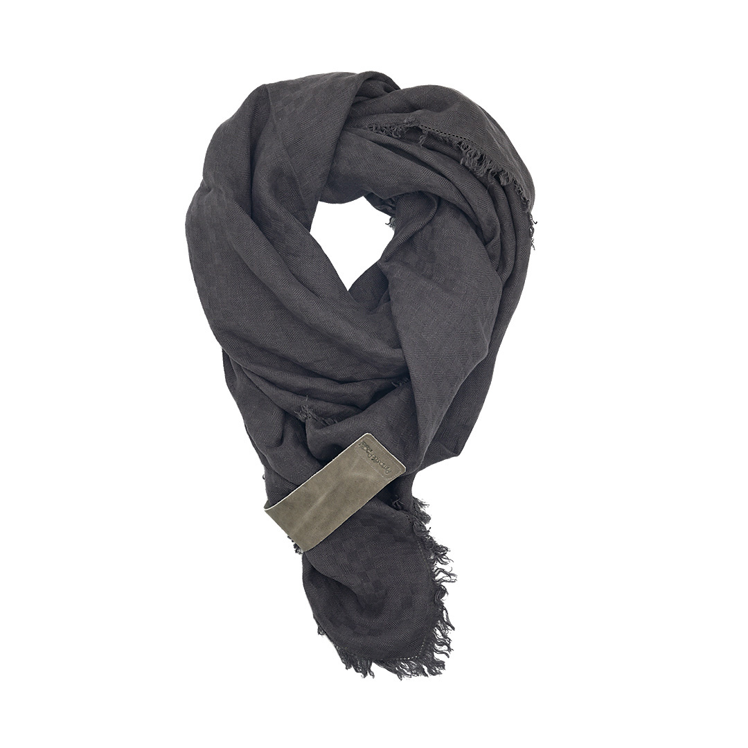 linnen sjaal grijs vierkant 140 cm x 140 cm basic 278 54