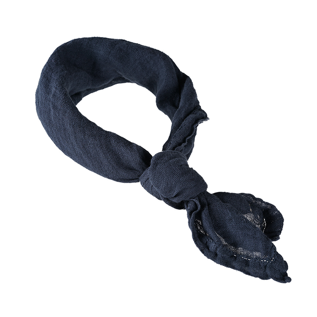 sjaal bandana linnen blauw 60 x 60 cm 856 20