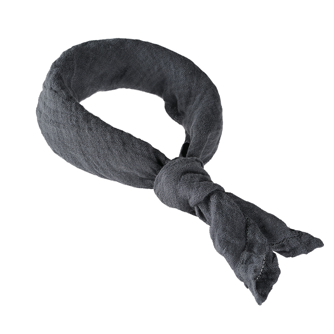 sjaal bandana linnen grijs 60 x 60 cm 856 12