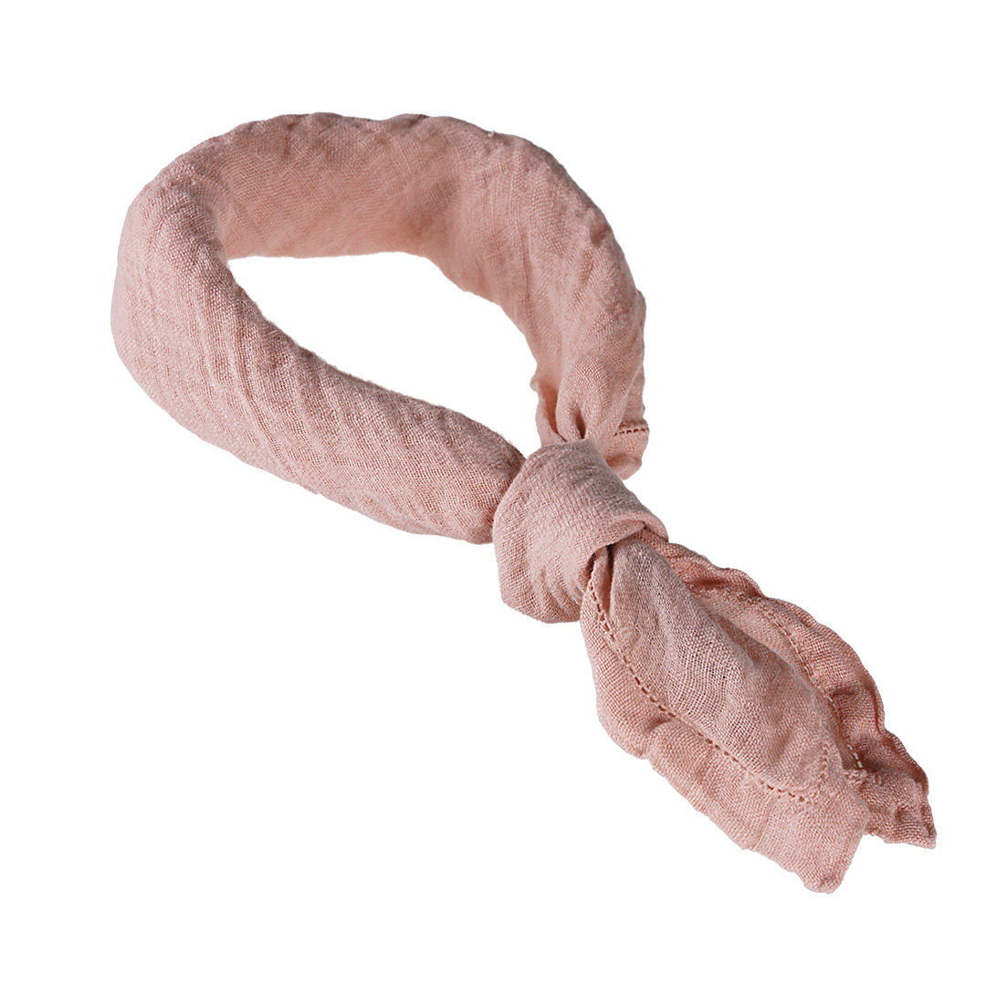 sjaal bandana linnen roze 60 x 60 cm 856 17
