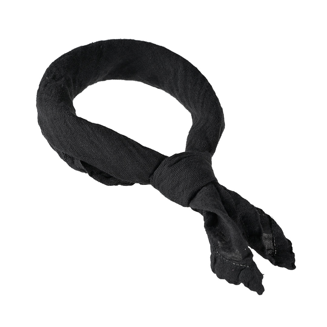 sjaal bandana linnen zwart 60 x 60 cm 856 10